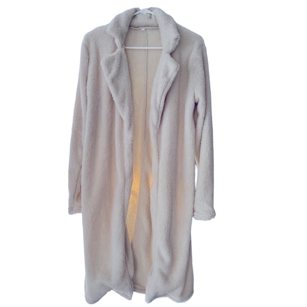 NWOT CREAM COZY SWEATER JACKET COAT CARDIGAN